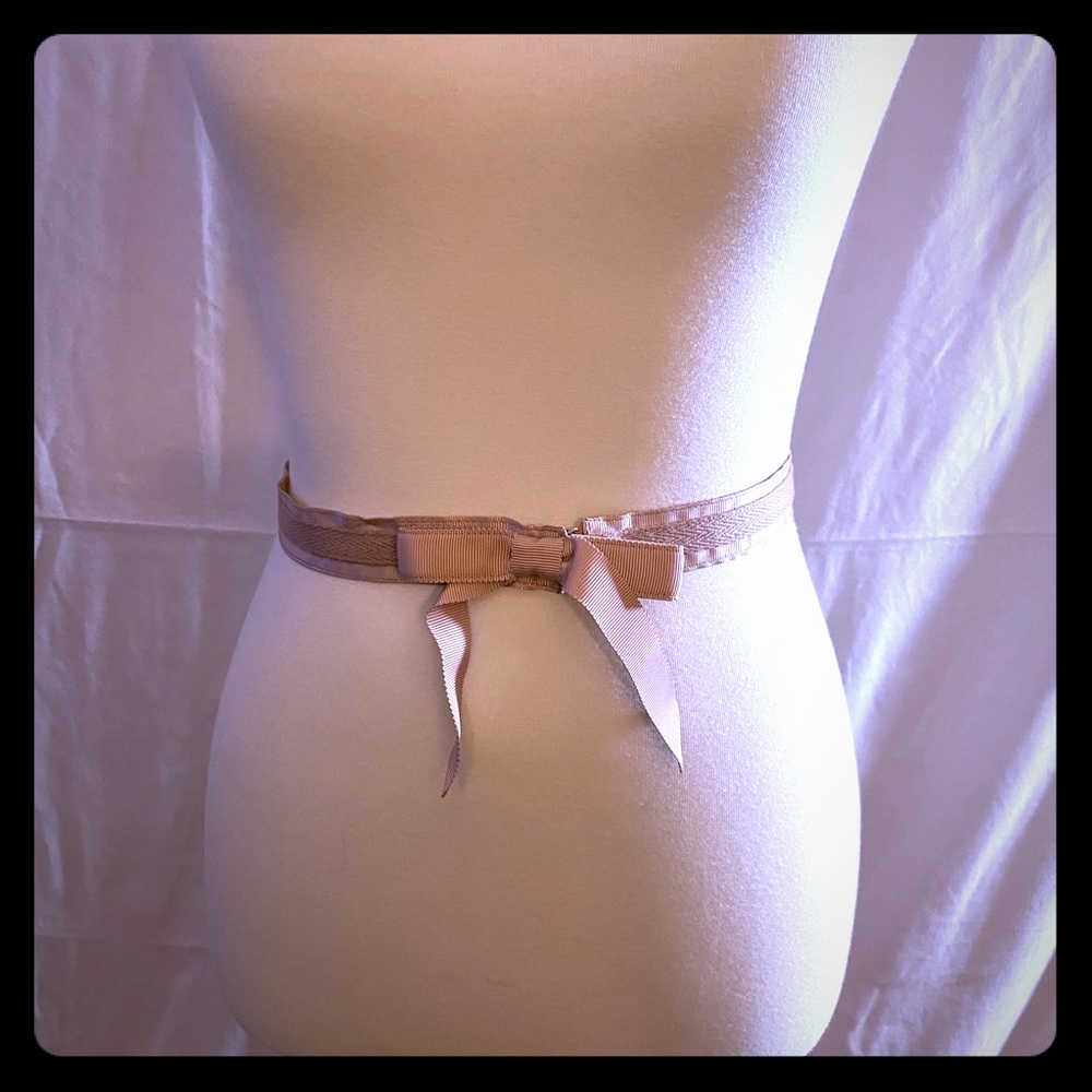 NWOT Loft Pink Bow Belt - S/M